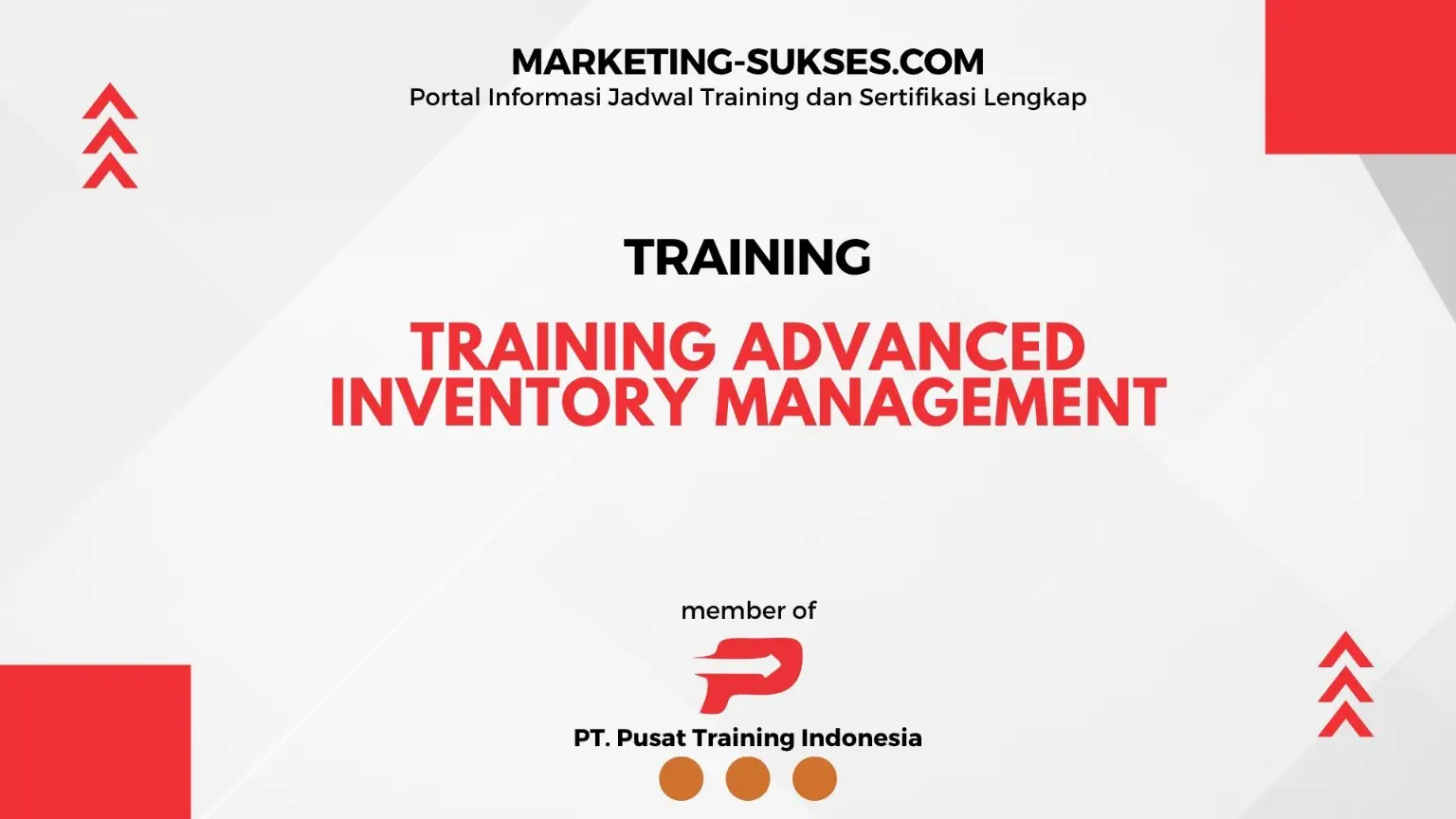 TRAINING ADVANCED INVENTORY MANAGEMENT