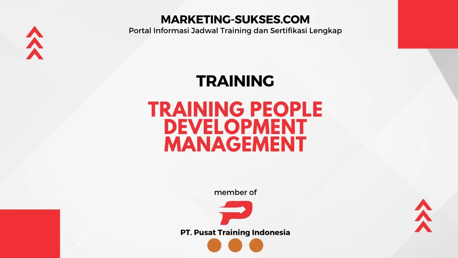 TRAINING PEOPLE DEVELOPMENT MANAGEMENT