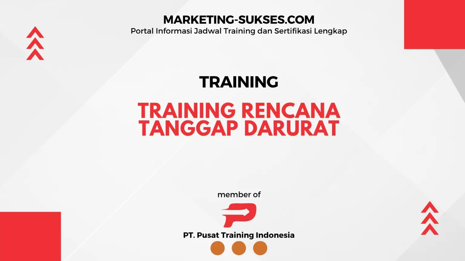 TRAINING RENCANA TANGGAP DARURAT
